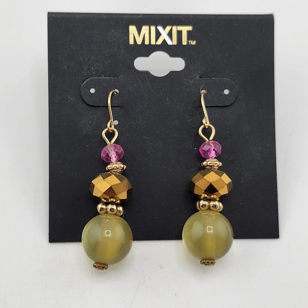 Nwt Mixit Beaded Dangle Earrings‎